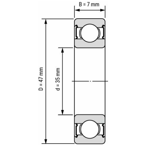 Jg Bracketas lager 6807 - Afbeelding 2